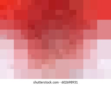 Light Red vector polygonal illustration, which consist of rectangles. Rectangular design for your business. Creative geometric background in Origami style with gradient