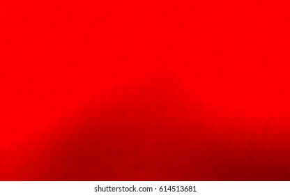 Light Red vector polygonal illustration, which consist of hexagons. Hexagonal pattern for your business design. Geometric background in Origami style with gradient. 