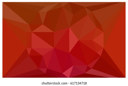 Light Red vector polygonal illustration, which consist of triangles with a gemstone in center. Triangular design of a huge diamond for your business. Creative geometric background of gems.