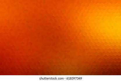 Light red vector polygonal illustration, which consist of hexagons. Hexagonal design for your business. Creative geometric background in Origami style with gradient