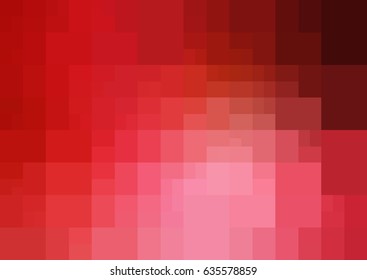 Light Red vector polygonal illustration, which consist of rectangles. Rectangular pattern for your business design. Geometric background in Origami style with gradient. 