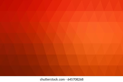Light Red vector polygonal illustration, which consist of triangles. Triangular pattern for your business design. Geometric background in Origami style with gradient. 