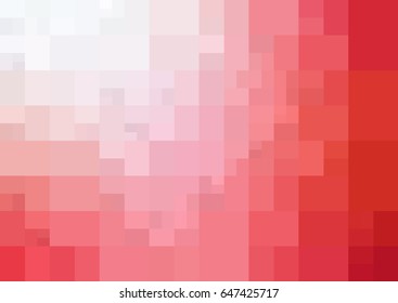 Light Red vector polygonal illustration, which consist of rectangles. Rectangular pattern for your business design. Geometric background in Origami style with gradient. 