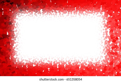 Light Red vector polygonal illustration, which consist of rectangles. Rectangular pattern for your business design. Geometric background in Origami style with gradient. 