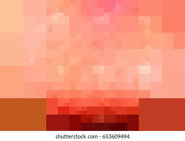 Light Red vector polygonal illustration, which consist of rectangles. Rectangular design for your business. Creative geometric background in Origami style with gradient