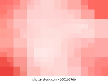 Light Red vector polygonal illustration, which consist of rectangles. Rectangular pattern for your business design. Geometric background in Origami style with gradient. 