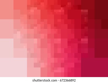 Light Red vector polygonal illustration, which consist of rectangles. Rectangular pattern for your business design. Geometric background in Origami style with gradient. 