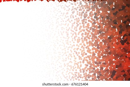Light Red vector polygonal illustration consisting of rectangles. Rectangular design for your business. Creative geometric background in origami style with gradient.