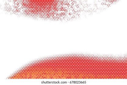 Light Red vector polygonal illustration, which consist of hexagons. Hexagonal design for your business. Creative geometric background in Origami style with gradient