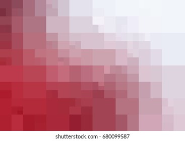Light Red vector polygonal illustration, which consist of rectangles. Rectangular pattern for your business design. Geometric background in Origami style with gradient. 