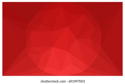 Light Red vector polygonal illustration, which consist of triangles with a gemstone in center. Triangular design of a huge diamond for your business. Creative geometric background of gems.