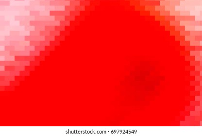 Light Red vector polygonal illustration, which consist of rectangles. Rectangular pattern for your business design. Geometric background in Origami style with gradient. 