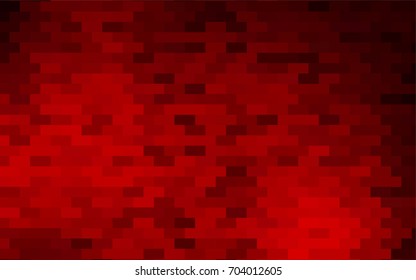 Light Red vector polygonal illustration consisting of rectangles. Rectangular design for your business. Creative geometric background in origami style with gradient.