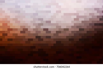Light Red vector polygonal illustration consisting of rectangles. Rectangular design for your business. Creative geometric background in origami style with gradient.