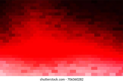 Light Red vector polygonal illustration consisting of rectangles. Rectangular design for your business. Creative geometric background in origami style with gradient.