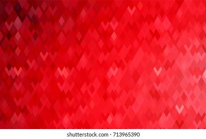 Light Red vector polygonal illustration, which consist of rectangles. Rectangular pattern for your business design. Geometric background in Origami style with gradient. 