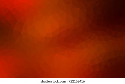 Light Red vector polygonal illustration, which consist of triangles. Triangular pattern for your business design. Geometric background in Origami style with gradient. 