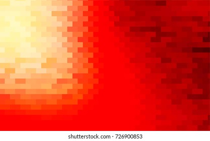 Light Red vector polygonal illustration, which consist of rectangles. Rectangular pattern for your business design. Geometric background in Origami style with gradient. 