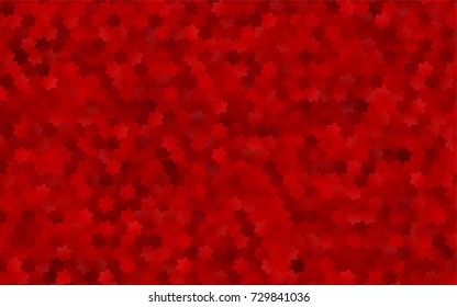 Light Red vector polygonal illustration, which consist of hexagons. Hexagonal design for your business. Creative geometric background in Origami style with gradient
