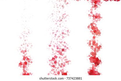 Light Red vector polygonal illustration consisting of rectangles. Rectangular design for your business. Creative geometric background in origami style with gradient.