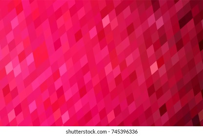 Light Red vector polygonal illustration, which consist of rectangles. Rectangular pattern for your business design. Geometric background in Origami style with gradient. 