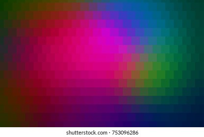 Light Red vector polygonal illustration, which consist of rectangles. Rectangular pattern for your business design. Geometric background in Origami style with gradient. 