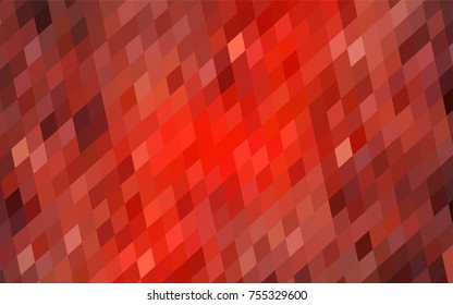 Light Red vector polygonal illustration consisting of rectangles. Rectangular design for your business. Creative geometric background in origami style with gradient.