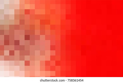 Light Red vector polygonal illustration, which consist of rectangles. Rectangular pattern for your business design. Geometric background in Origami style with gradient. 