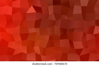 Light Red vector polygonal illustration consisting of rectangles. Rectangular design for your business. Creative geometric background in origami style with gradient.