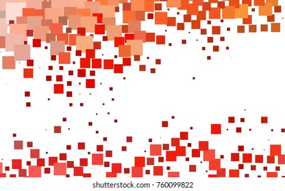 Light Red vector polygonal illustration consisting of rectangles. Rectangular design for your business. Creative geometric background in origami style with gradient.
