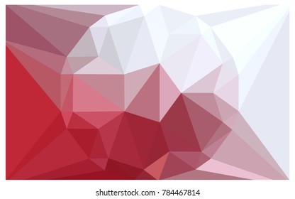 Light Red vector polygonal illustration, which consist of triangles with a gemstone in center. Triangular design of a huge diamond for your business. Creative geometric background of gems.
