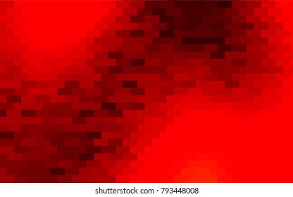 Light Red vector polygonal illustration, which consist of rectangles. Rectangular pattern for your business design. Geometric background in Origami style with gradient. 