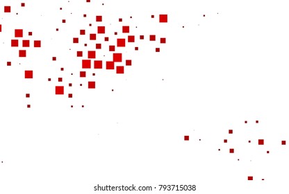 Light Red vector polygonal illustration consisting of rectangles. Rectangular design for your business. Creative geometric background in origami style with gradient.