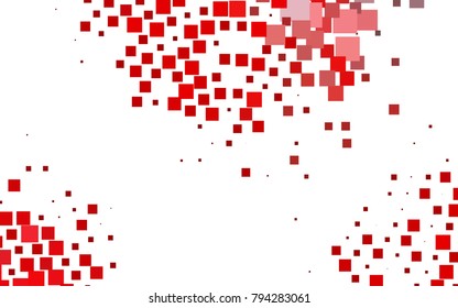 Light Red vector polygonal illustration consisting of rectangles. Rectangular design for your business. Creative geometric background in origami style with gradient.