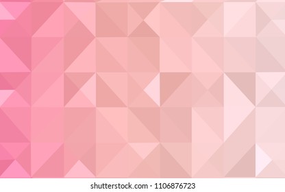Light Red vector polygonal pattern. Polygonal abstract illustration with gradient. New template for your brand book.