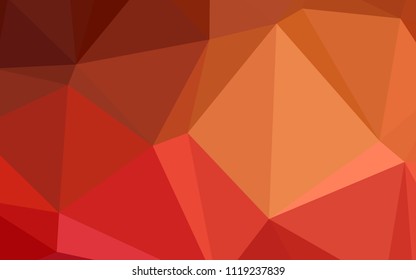 Light Red vector polygonal pattern. Glitter abstract illustration with an elegant design. That pattern can be used as a part of a brand book.