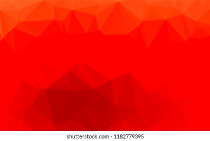 Light Red vector polygonal pattern. Creative geometric illustration in Origami style with gradient. Triangular pattern for your business design.