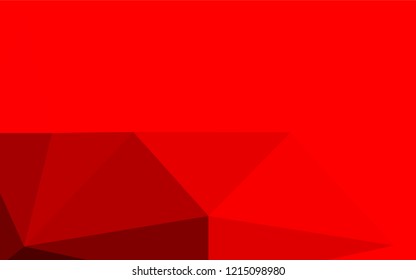 Light Red vector polygonal pattern. A sample with polygonal shapes. The elegant pattern can be used as part of a brand book.