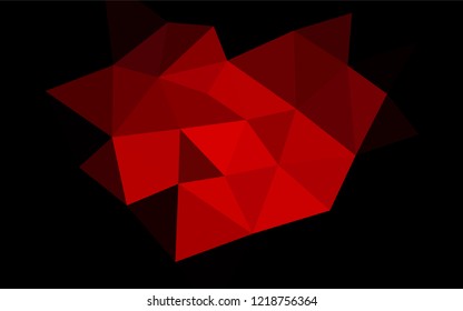 Light Red vector polygonal pattern. Colorful abstract illustration with gradient. A completely new design for your business.
