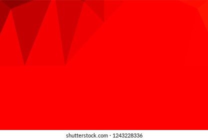 Light Red vector polygonal pattern. A sample with polygonal shapes. Brand new design for your business.