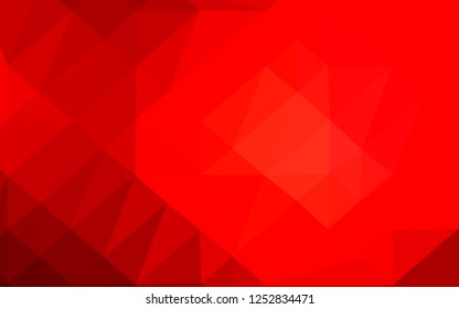 Light Red vector polygonal pattern. Colorful illustration in abstract style with gradient. Completely new design for your business.