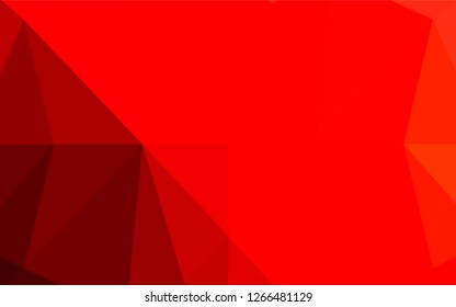 Light Red vector polygonal pattern. An elegant bright illustration with gradient. The textured pattern can be used for background.