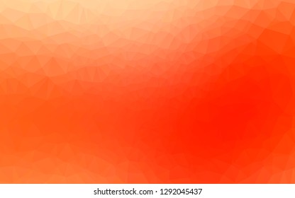 Light Red vector polygonal pattern. Triangular geometric sample with gradient.  Completely new template for your business design.