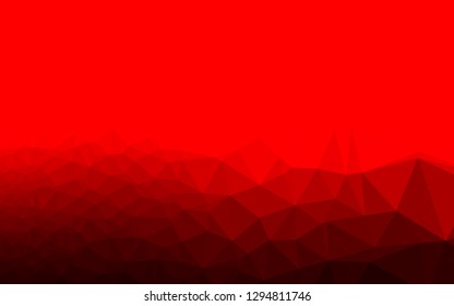 Light Red vector polygonal pattern. A completely new color illustration in a vague style. Brand new style for your business design.