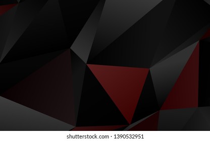 Light Red vector polygonal pattern. Brand new colorful illustration in with gradient. Template for your brand book.