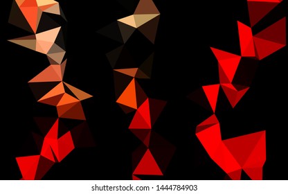 Light Red vector polygonal pattern. Modern geometrical abstract illustration with gradient. Brand new style for your business design.