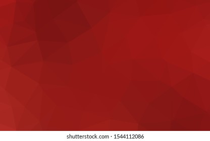 Light Red vector polygonal pattern. Modern geometrical abstract illustration with gradient. Brand new design for your business.