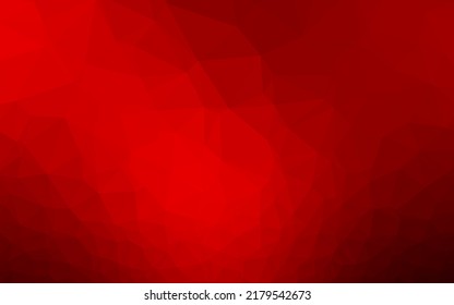 Light Red vector polygonal pattern. Brand new colorful illustration in with gradient. Polygonal design for your web site.