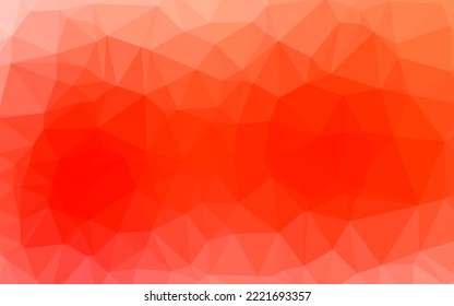 Light Red Vector Polygonal Pattern. A Completely New Color Illustration In A Vague Style. Polygonal Design For Your Web Site.