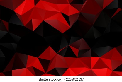 Light Red vector polygonal pattern. A sample with polygonal shapes. Brand new style for your business design.